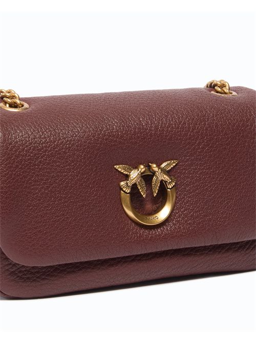 Borsa a tracolla Mini Love Bag Click Soft Horizontal in pelle fiore PINKO | 107038A3CX/L88Q